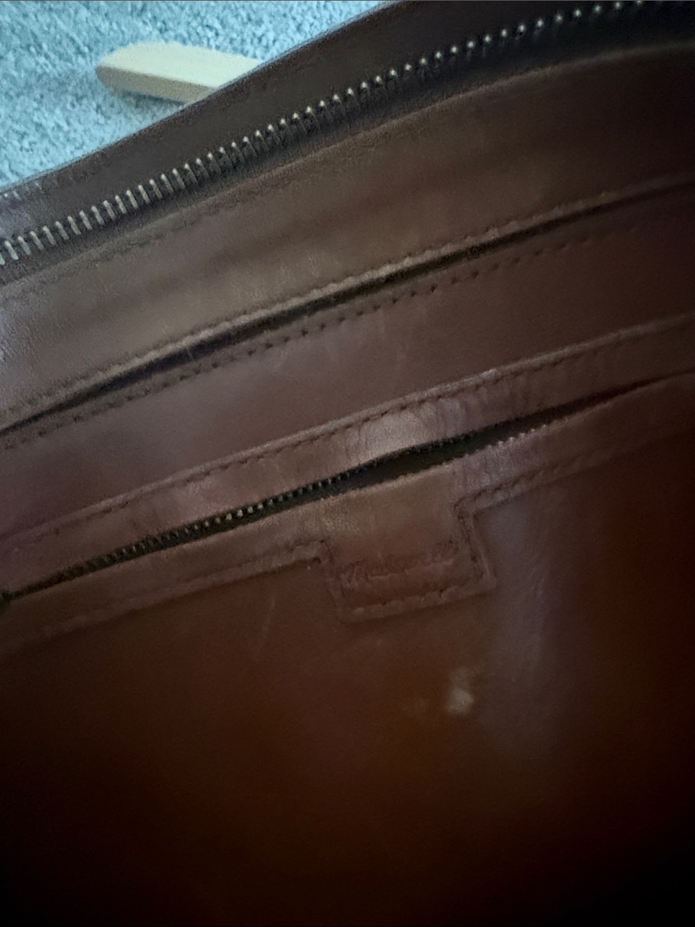 Madewell Brown Leather Crossbody Tote - Picture 4 of 5